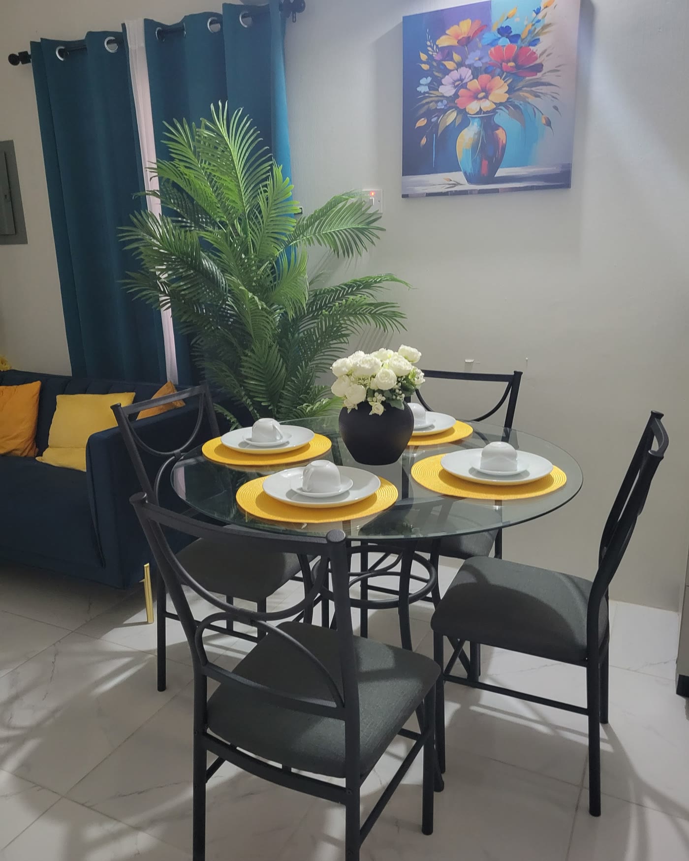 Phoenix Park II — The dining table, laid